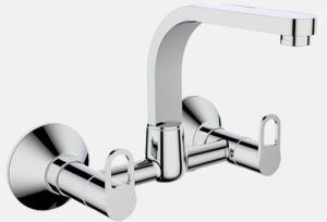 Sky Sink Mixer With Swinging Spout And Wall Flange (Wall Mounted)