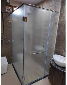 Saint Gobain Toughened Glass Shower Cubicle, Color : Black