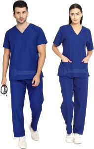 Plain Cotton OT Dress Scrub Suit, Sleeve Type : Half Sleeves, Gender : Unisex For Hospital