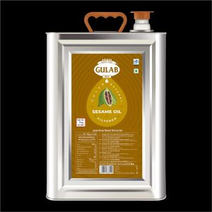 Gulab Filtered Sesame Oil, Color : Yellow, Purity : 100%, Packaging Size : 15 Ltr.