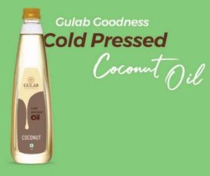 Gulab Goodness Cold Pressed Coconut Oil, Form : Liquid, Packaging Type : Plastic Bottle