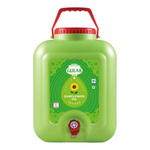 Gulab Refined Sunflower Oil, Packaging Size : 15 Litre For Cooking