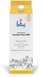 Lotus Lactose Free Cow Milk, Purity : 100%, Packaging Type : Paper Box