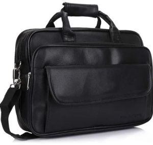 Rexine Office Laptop Bag, Color : Black