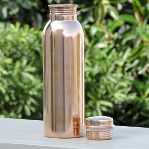 Plain Copper Water Bottle, Packaging Type : Paper Box