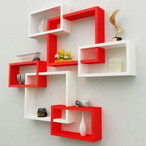 Designer Wooden Wall Mounted Shelf