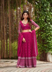 9star fashion nice vol-2 georgette lehenga choli set