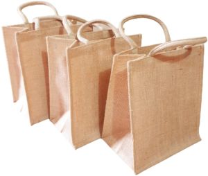 Printed Jute Carry Bag, Handle Type : Loop Handle