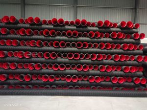 Mycorr HDPE Double Wall Corrugated Pipe, Color : Red/ Orange/ Black, Length : 400-500mm, 300-400mm