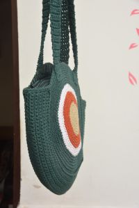 Handmade Crochet Evil Eye Bag