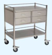 Hospital Stainless Steel Box Type Instrument Trolley