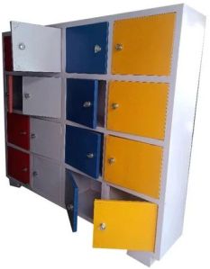 Mild Steel Office Locker, Color : Multicolor, Lock Type : Key Locked