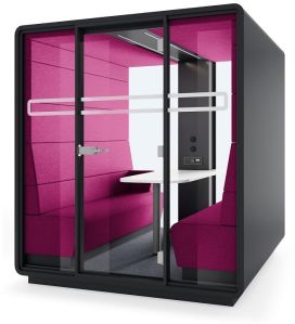 Aluminium Office Silence Booth, Color : Black