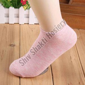 Cotton Girls Plain Ankle Socks, Technics : Machine Made