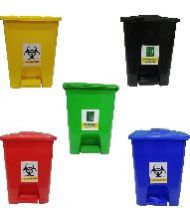 Printed HDPE Bio Medical Waste Bin, Color : Multicolor