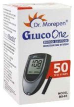 Dr. Morepen Glucoone Glucometer and Strips, Packaging Type : Paper Boxes, Packaging Size : 25 Strips/set