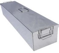 Plain Stainless Steel Cidex Tray, Color : Grey All Sizes, Technics : Machine Made