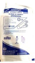 Plain Latex Surgical Gloves, Color : White For Hospital Use