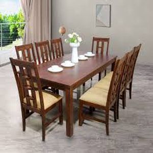 Wooden Dining Table Set, Color : Brown Standard For Hotel, Home