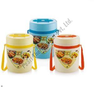 Pearl Steel Polished Hot King Insulated Tiffin 2 Containers