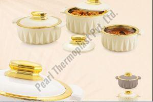 Pearl Polished Rexon Plx Hot Pot Casseroles, Shape : Round