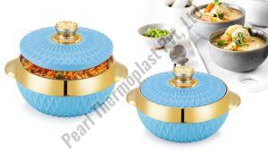 Polished Plain Royal Glamour Hot Pot, Shape : Round For Food Containing