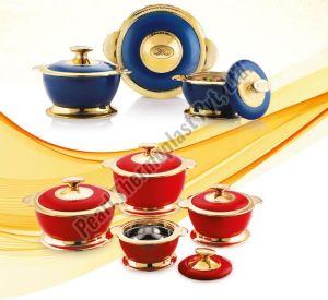 Plain Polished Royal King Hot Pot, Shape : Round