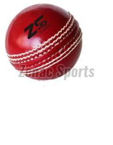 Zs Plain Leather Red Cricket Ball Standard, Inside Material : Stone