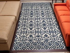 Modern Floral Woolen Carpet