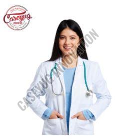 Cotton Plain Doctor Coat, Color : White, Gender : Unisex For Hospital, Clinic