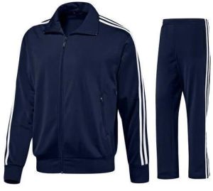 Men Navy Blue Cotton Tracksuit Xl