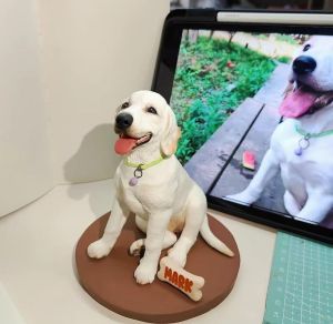 Marble Dog Statue