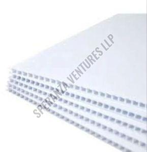 Polypropylene White PP Corrugated Sheets, Shape : Rectangular, Width : 900 Mm For Industrial