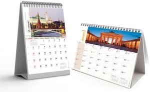 Paper Printed Table Calendar Medium, Weight : 200gm