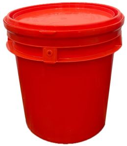 Plain HDPE 18kg Plastic Grease Bucket, Color : Multicolor