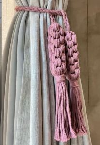 Macrame Curtain Tiebacks