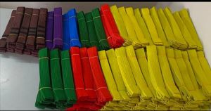 Plain Karate Belts, Color : Multicolor For Sports