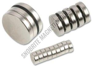 Plain Aluminium Steel Button Magnet For Industrial