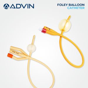 Advin Rubber Foley Balloon Catheter Urology, Color : Yellow Regular