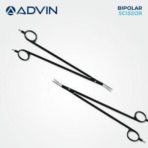 Polished Metal Laparoscopic Bipolar Scissor For Hospital