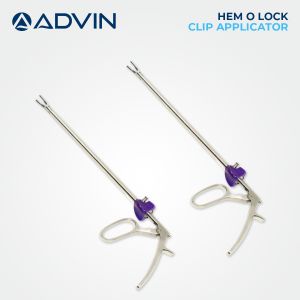 Advin Polished Stainless Steel Laparoscopic Hem O Lok Clip Applicator