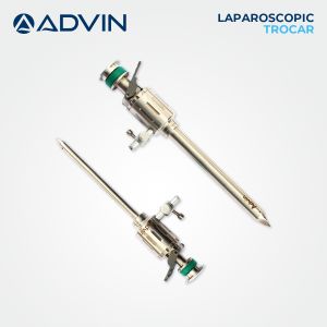 Advin Polished Stainless Steel Laparoscopic Trocar, Color : Silver