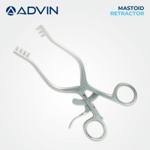 Advin Polished Stainless Steel Mastoid Retractor, Color : Metallic