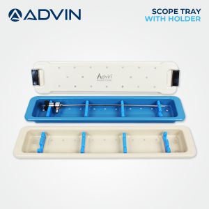 Plastic Scope Tray With Holder For Clinic, Hospitals