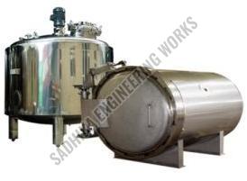 0-15bar Cylinder Shape Metal Polished Industrial Pressure Vessel, Color : Metallic