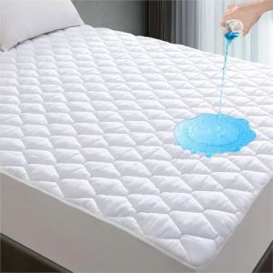 Plain Luxury Mattress Protector, Color : White 36*78*10mm, 72*78*12mm