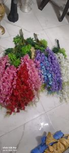 Wisteria Plastic Artificial Hanging Flowers, Color : Multi Color