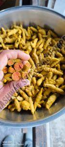 Organic Double Polished Turmeric Finger, Color : Yellow