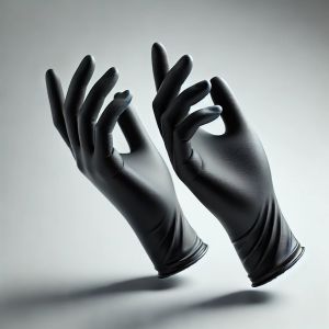 BLACK NITRILE EXAMINATION GLOVES