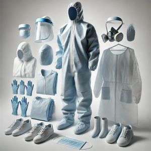 Non Woven 50 To 90 Medmech PPE Kit, Color : White, Medical Blue & White XL, Gender : Unisex